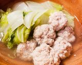 白菜と肉団子のシンプルイズザベストスープ作り方8写真