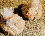 とろろ昆布餡がけ　鯖缶と蓮根の饅頭作り方4写真