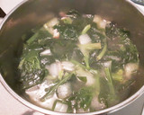 牛乳活用　野菜たっぷりほうれん草のスープ作り方2写真
