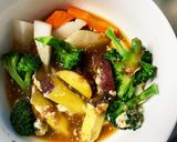 根菜茄子コク旨甘酸っぱ炒め味温野菜サラダ作り方13写真