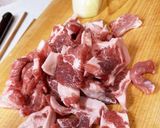 お肉の焼肉のタレ炒め作り方1写真
