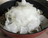 ひき肉とピーラー大根のクリーム煮作り方3写真