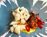 菜の花とイカのバターポン酢炒め作り方3写真