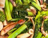 菜の花とイカのバターポン酢炒め作り方8写真
