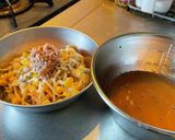 コンソメ漬けの麺からコーンマヨパスタ作り方8写真