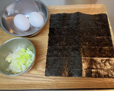 焼き海苔と卵のスープ作り方2写真
