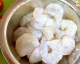 野菜たっぷりエビのアヒージョ作り方3写真
