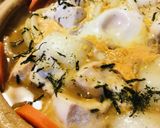 プチッと鍋●鶏肉のもち＆玉子とじなべ作り方3写真