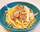 白菜のクリームパスタ作り方8写真