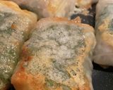 ライスペーパーで豚しそチーズ焼き作り方4写真