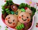 お弁当に♪りんごちゃんのおにぎり♡作り方4写真