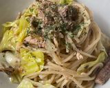 鯖缶で作る〜鯖とキャベツのパスタ〜作り方6写真