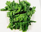 菊菜のかき玉汁作り方1写真