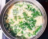 菊菜のかき玉汁作り方7写真