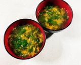 菊菜のかき玉汁作り方8写真