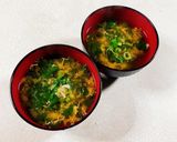 菊菜のかき玉汁作り方9写真