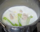 鶏肉とチンゲン菜のクリームスープ作り方3写真