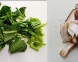 ささみとほうれん草のしょうが中華スープ作り方1写真