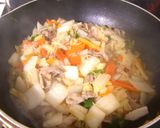市販のラーメンで✿酸辛タンメン作り方1写真