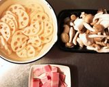蓮根ベーコン&木の子のレモン風味炒め作り方2写真