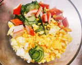 きゅうりと玉子とカニカマのサラダ作り方7写真
