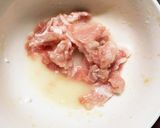 レンジもやし入きな粉味噌醤油味甘酢酢豚作り方1写真