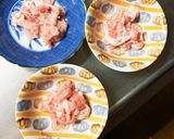 レンジもやし入きな粉味噌醤油味甘酢酢豚作り方2写真