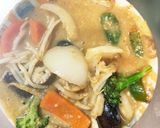 レンジもやし入きな粉味噌醤油味甘酢酢豚作り方16写真
