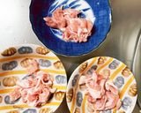 簡単きな粉梅ドレ味豚こま大根青椒肉絲風作り方2写真