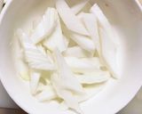 簡単きな粉梅ドレ味豚こま大根青椒肉絲風作り方6写真