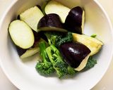 簡単きな粉梅ドレ味豚こま大根青椒肉絲風作り方7写真