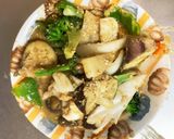 簡単きな粉梅ドレ味豚こま大根青椒肉絲風作り方14写真