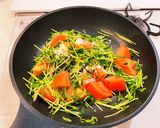 トマトと豆苗の海苔炒め作り方5写真