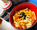 ごはんですよ　海苔の佃煮　柿ピーごはん作り方3写真