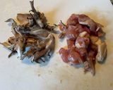 漬け鶏と舞茸の胡麻和えパスタ作り方3写真