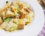 白菜と厚揚げのコーンクリーム仕立て作り方11写真