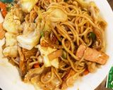 お一人様！市販の焼きそばをきな粉でコク旨作り方3写真