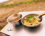 漬け鶏と舞茸の胡麻和えパスタ作り方8写真