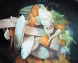 鶏肉とごぼうの味噌炊き込みご飯作り方4写真
