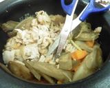 鶏肉とごぼうの味噌炊き込みご飯作り方5写真