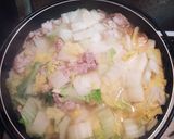 豚肉と白菜の関西風うどんすき作り方2写真