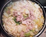 豚肉と白菜の関西風うどんすき作り方3写真