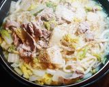 豚肉と白菜の関西風うどんすき作り方4写真
