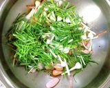 のびるのバジルペースト炒め作り方4写真