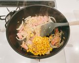 牛乳で作るいつものカルボナーラ作り方5写真