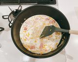 牛乳で作るいつものカルボナーラ作り方6写真