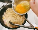牛乳で作るいつものカルボナーラ作り方7写真