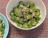 オクラインゲン(野菜)の胡麻和え作り方15写真