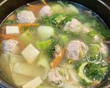 鶏団子スープ作り方4写真