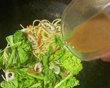 九州とんこつ焼きそば 菜の花入り作り方4写真